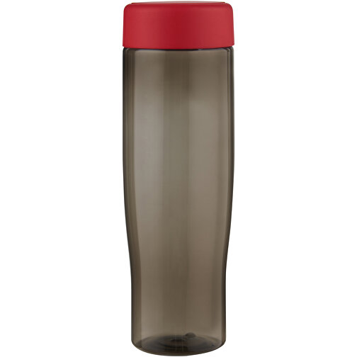H2O Active® Eco Tempo 700 Ml Wasserflasche Mit Drehdeckel , rot / kohle, PCR Kunststoff, PP Kunststoff, 22,20cm (Höhe), Bild 4