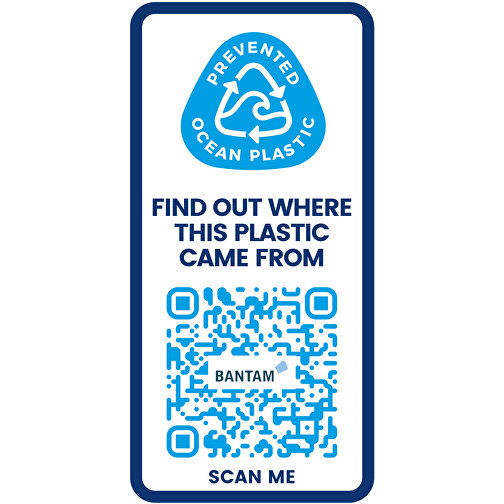 H2O Active® Eco Tempo 700 Ml Wasserflasche Mit Drehdeckel , weiß / blau, PCR Kunststoff, PP Kunststoff, 22,20cm (Höhe), Bild 6