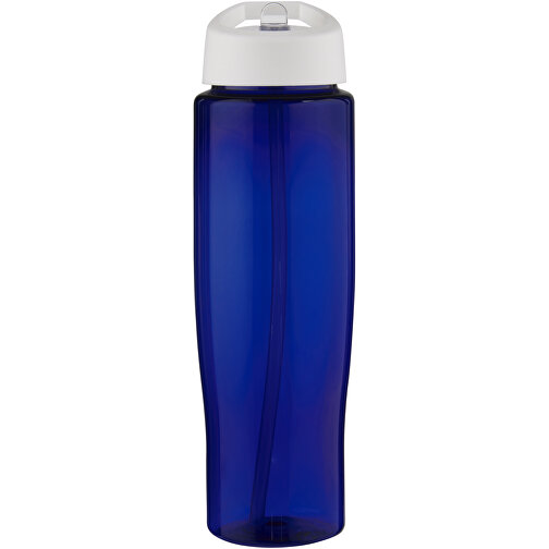 H2O Active® Eco Tempo 700 Ml Sportflasche Mit Ausgussdeckel , weiß / blau, PCR Kunststoff, PP Kunststoff, 23,40cm (Höhe), Bild 3