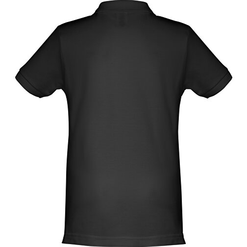 THC ADAM KIDS. Kurzärmeliges Baumwoll-Poloshirt Für Kinder (unisex) , schwarz, 100% Baumwolle, 8, 54,00cm x 40,00cm (Länge x Breite), Bild 2