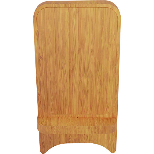 SCX.design W26 bambusowy stojak do ładowania na telefon 10 W z podświetlanym logo, Obraz 4