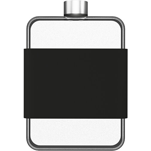 SCX.design D20 450 Ml Flache Tritan Wasserflasche Mit Silikonhülle , metal / schwarz, Eastman Tritan™, Silikon Kunststoff, 12,50cm x 19,00cm x 3,00cm (Länge x Höhe x Breite), Bild 4