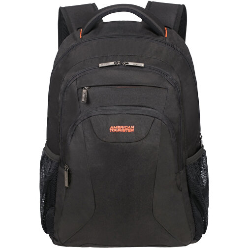 American Tourister - AT Work - Laptop Backpack 17,3' , black/orange, 100% Polyester, 52,50cm x 23,50cm x 33,50cm (Länge x Höhe x Breite), Bild 2