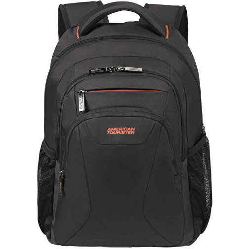 American Tourister - AT Work - Laptop Backpack 13,3'-14,1' , black/orange, 100% Polyester, 45,50cm x 20,50cm x 30,00cm (Länge x Höhe x Breite), Bild 3