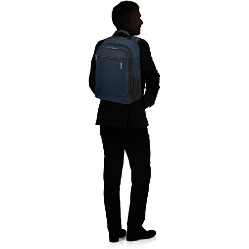Samsonite - Network 4 - Laptop Backpack 15.6' , Samsonite, space blue, 100% rPET Polyester, 43,50cm x 19,50cm x 31,00cm (Länge x Höhe x Breite), Bild 12