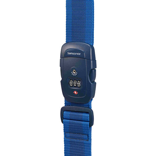 Samsonite - LUGGAGE STRAP/ Koffergurt 50mm TSA Schloss , Samsonite, midnight blue, 35% ABS + 65% PP, 17,00cm x 5,00cm x 7,50cm (Länge x Höhe x Breite), Bild 1