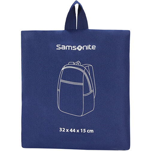 Samsonite - Faltbarer Rucksack , Samsonite, midnight blue, 100% Polyester, 20,00cm x 3,50cm x 18,00cm (Länge x Höhe x Breite), Bild 1