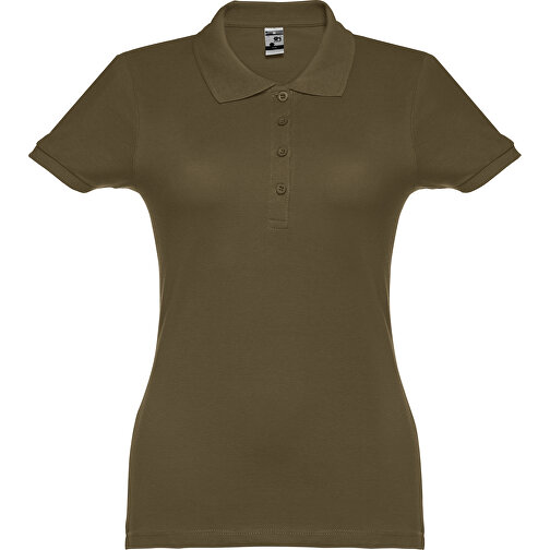 THC EVE. Damen Poloshirt , khaki, 100% Baumwolle, S, 60,00cm x 40,00cm (Länge x Breite), Bild 1