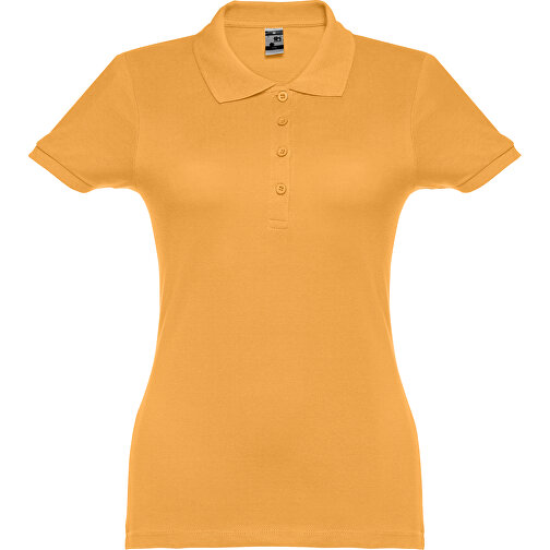 THC EVE. Damen Poloshirt , dunkelgelb, 100% Baumwolle, M, 62,00cm x 43,00cm (Länge x Breite), Bild 1