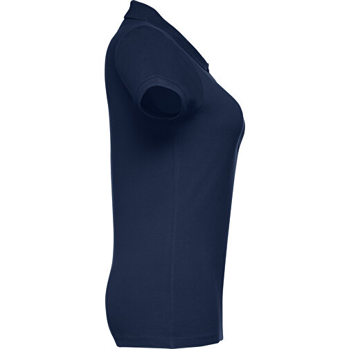THC EVE. Damen Poloshirt , blau, 100% Baumwolle, XL, 66,00cm x 49,00cm (Länge x Breite), Bild 3