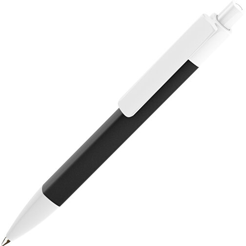 Prodir DS4 PMM Push Kugelschreiber , Prodir, weiss/schwarz, Kunststoff, 14,10cm x 1,40cm (Länge x Breite), Bild 1