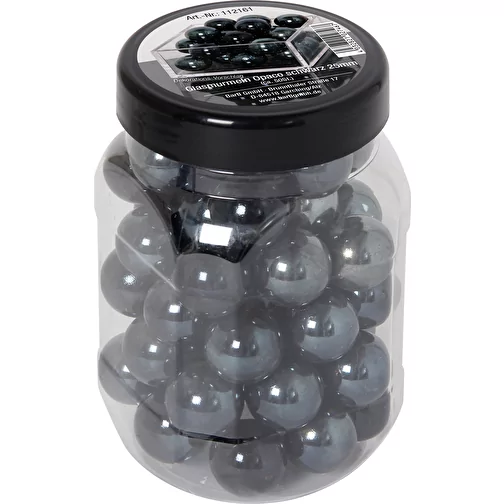Biglie di vetro Opaco nero 25 mm (circa 50 pz.), Immagine 3