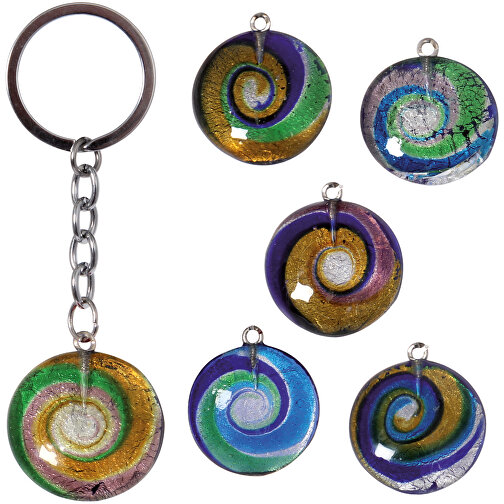 Porte-clés escargot en verre, assorti, Image 2