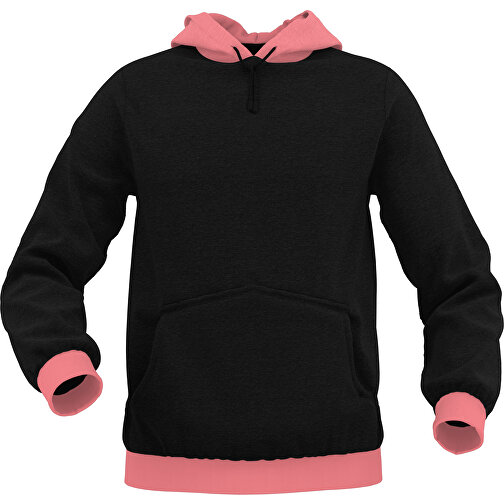 Hoodie Urban - Inkl. Individueller Gestaltung , lachspink, 70% Baumwolle, 30 % Polyester, L, , Bild 1