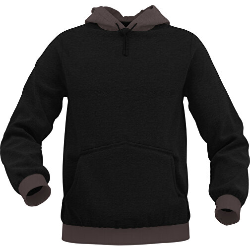 Hoodie Urban - Inkl. Individueller Gestaltung , dunkelbraun, 70% Baumwolle, 30 % Polyester, XL, , Bild 1