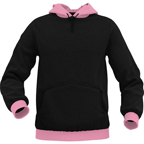 Hoodie Urban - Inkl. Individueller Gestaltung , hellrosa, 70% Baumwolle, 30 % Polyester, L, , Bild 1