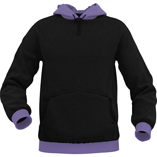 Hoodie Urban - Inkl. Individueller Gestaltung , dunkellila, 70% Baumwolle, 30 % Polyester, XXL, , Bild 1