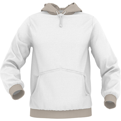 Hoodie Urban - Inkl. Individueller Gestaltung , zartgrau, 70% Baumwolle, 30 % Polyester, S, , Bild 1