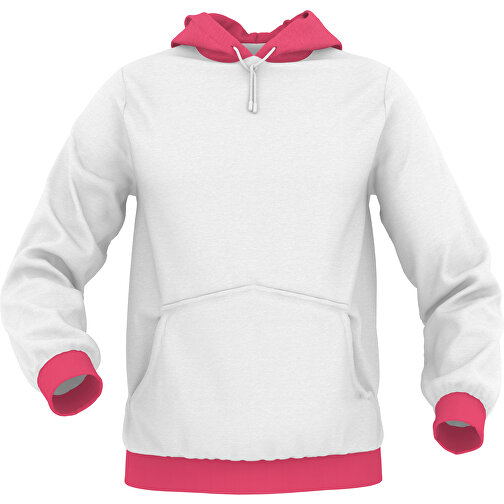 Hoodie Urban - Inkl. Individueller Gestaltung , dunkelrosa, 70% Baumwolle, 30 % Polyester, S, , Bild 1