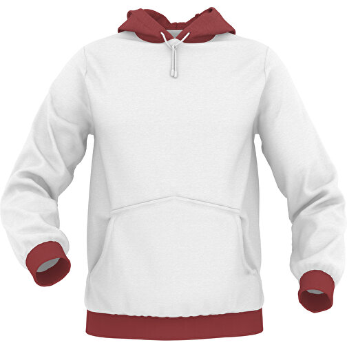 Hoodie Urban - Inkl. Individueller Gestaltung , dunkelrot, 70% Baumwolle, 30 % Polyester, S, , Bild 1