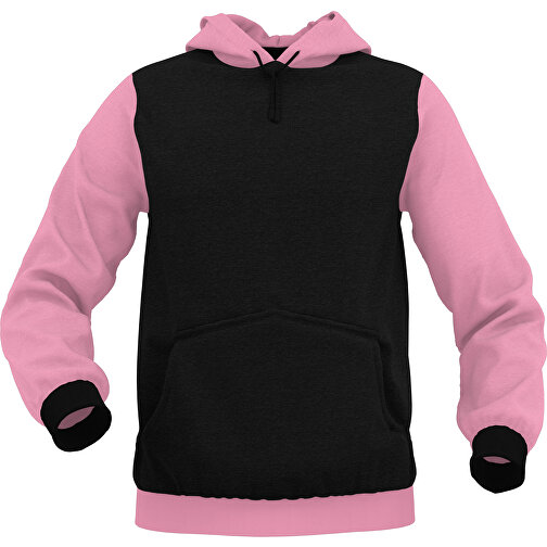 Hoodie Urban - Inkl. Individueller Gestaltung , hellrosa, 70% Baumwolle, 30 % Polyester, S, , Bild 1