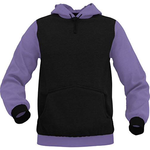 Hoodie Urban - Inkl. Individueller Gestaltung , dunkellila, 70% Baumwolle, 30 % Polyester, M, , Bild 1