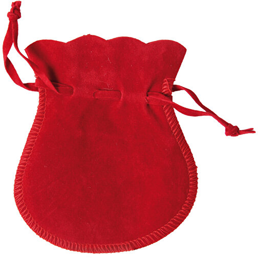 Bolsa de aspecto de gamuza roja pequeña, Imagen 1