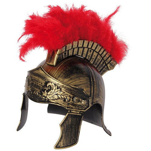 Romersk hjelm kongelig gull med fjær, Bilde 1