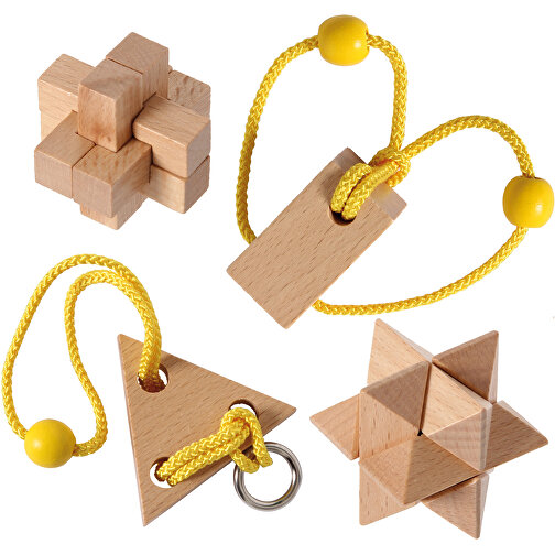 Wooden Puzzles Collection Expert (4) , , 20,00cm x 5,00cm x 20,00cm (Länge x Höhe x Breite), Bild 1