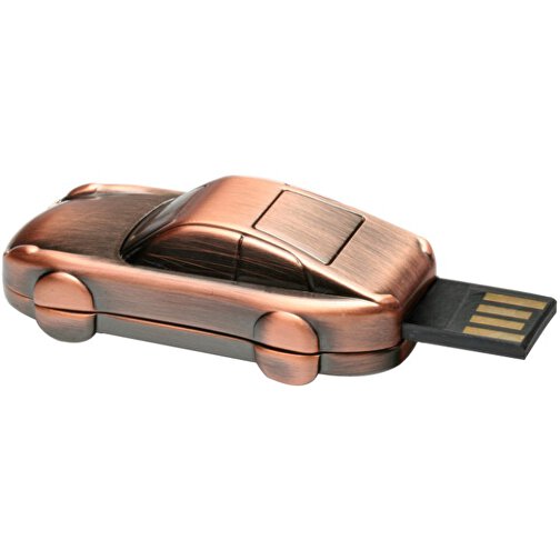 USB-Stick CAR 64GB , Promo Effects MB , kupfer MB , 65 GB , Zinklegierung MB , 3 - 10 MB/s MB , 5,50cm x 1,70cm x 2,70cm (Länge x Höhe x Breite), Bild 3