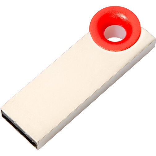USB-Stick Metall Color 64GB , Promo Effects MB , rot MB , 65 GB , Metall, ABS MB , 3 - 10 MB/s MB , 3,80cm x 0,45cm x 1,20cm (Länge x Höhe x Breite), Bild 1