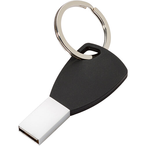 USB-Stick Silicon II 32GB , Promo Effects MB , schwarz MB , 32 GB , Metall, Silikon MB , 3 - 10 MB/s MB , 5,72cm x 0,45cm x 2,60cm (Länge x Höhe x Breite), Bild 1