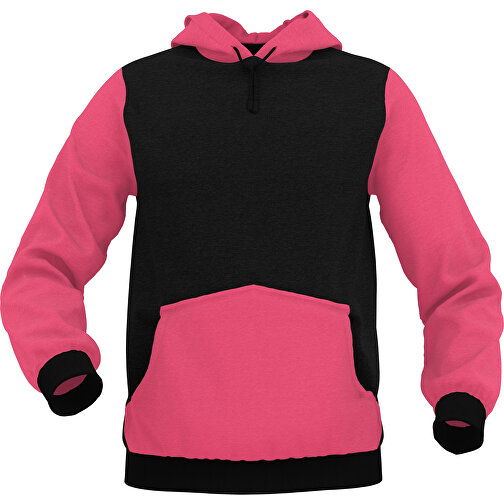 Hoodie Urban - Inkl. Individueller Gestaltung , dunkelrosa, 70% Baumwolle, 30 % Polyester, M, , Bild 1