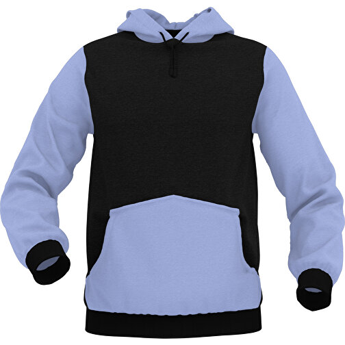 Hoodie Urban - Inkl. Individueller Gestaltung , pastellblau, 70% Baumwolle, 30 % Polyester, XXL, , Bild 1