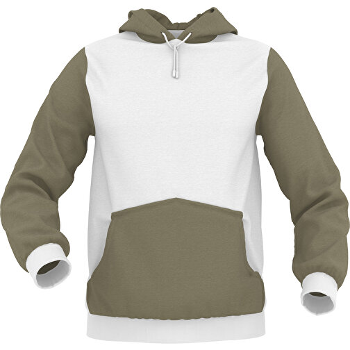 Hoodie Urban - Inkl. Individueller Gestaltung , pistazienbraun, 70% Baumwolle, 30 % Polyester, M, , Bild 1