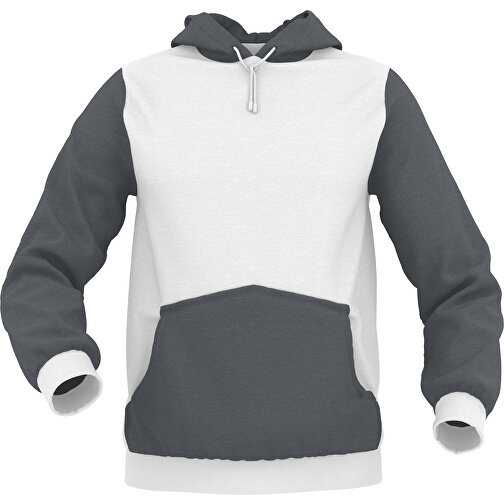 Hoodie Urban - Inkl. Individueller Gestaltung , dunkelgrau, 70% Baumwolle, 30 % Polyester, L, , Bild 1