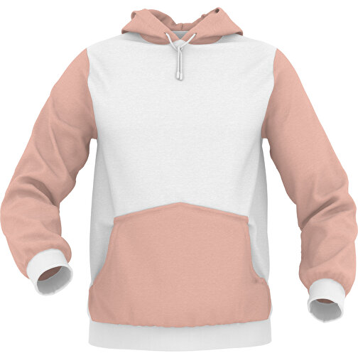 Hoodie Urban - Inkl. Individueller Gestaltung , zartrot, 70% Baumwolle, 30 % Polyester, XXL, , Bild 1