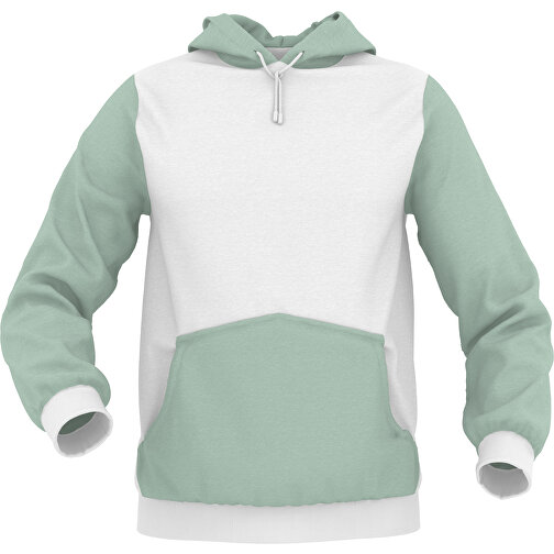 Hoodie Urban - Inkl. Individueller Gestaltung , zartgrün, 70% Baumwolle, 30 % Polyester, M, , Bild 1