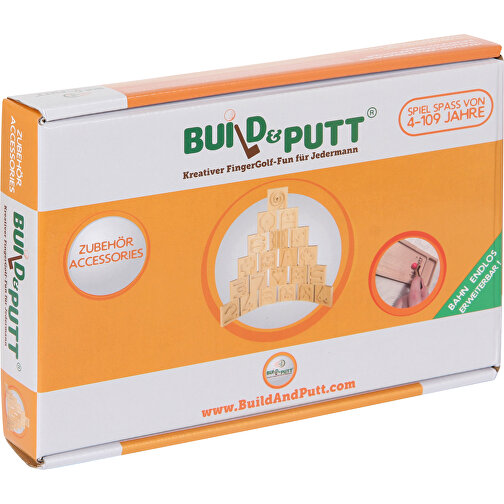Build & Putt Finger Golf Expansion Set 1 para 1-2 jugadores, (Curvas 6 piezas), Imagen 2