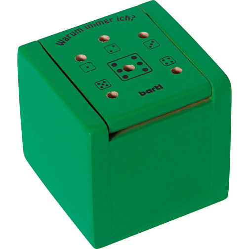Warum Immer Ich? Grün Magnetbox , grün, 6,00cm x 6,00cm x 6,00cm (Länge x Höhe x Breite), Bild 1