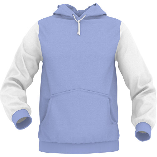 Hoodie Urban - Inkl. Individueller Gestaltung , pastellblau, 70% Baumwolle, 30 % Polyester, XL, , Bild 1