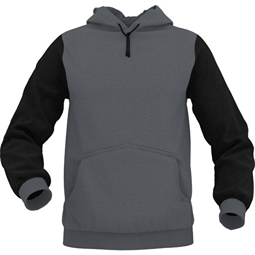 Hoodie Urban - Inkl. Individueller Gestaltung , dunkelgrau, 70% Baumwolle, 30 % Polyester, S, , Bild 1