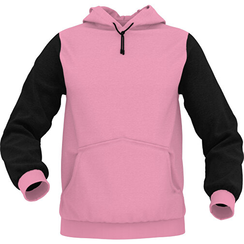 Hoodie Urban - Inkl. Individueller Gestaltung , hellrosa, 70% Baumwolle, 30 % Polyester, S, , Bild 1