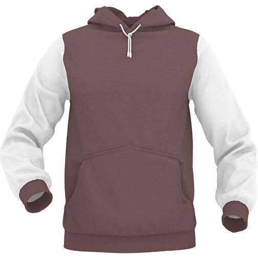 Hoodie Urban - Inkl. Individueller Gestaltung , kastanienbraun, 70% Baumwolle, 30 % Polyester, L, , Bild 1