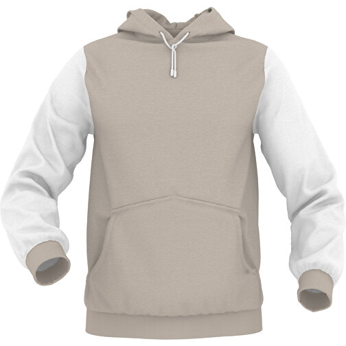 Hoodie Urban - Inkl. Individueller Gestaltung , zartgrau, 70% Baumwolle, 30 % Polyester, XL, , Bild 1