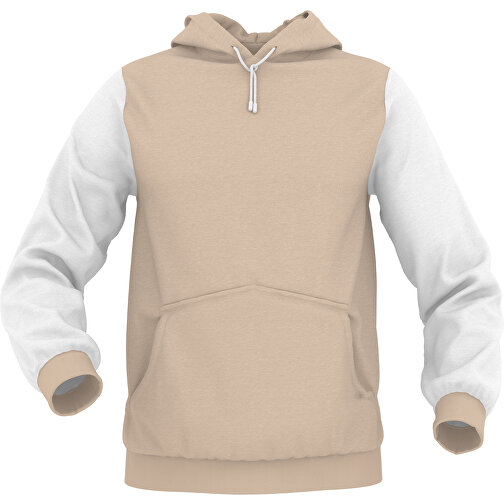 Hoodie Urban - Inkl. Individueller Gestaltung , zartbraun, 70% Baumwolle, 30 % Polyester, L, , Bild 1