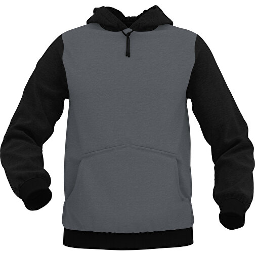 Hoodie Urban - Inkl. Individueller Gestaltung , dunkelgrau, 70% Baumwolle, 30 % Polyester, XL, , Bild 1