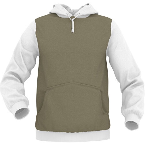 Hoodie Urban - Inkl. Individueller Gestaltung , pistazienbraun, 70% Baumwolle, 30 % Polyester, M, , Bild 1