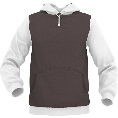 Hoodie Urban - Inkl. Individueller Gestaltung , dunkelbraun, 70% Baumwolle, 30 % Polyester, L, , Bild 1