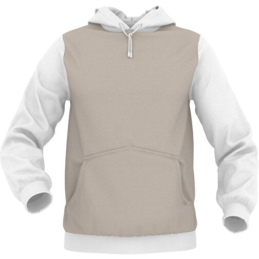 Hoodie Urban - Inkl. Individueller Gestaltung , zartgrau, 70% Baumwolle, 30 % Polyester, XL, , Bild 1